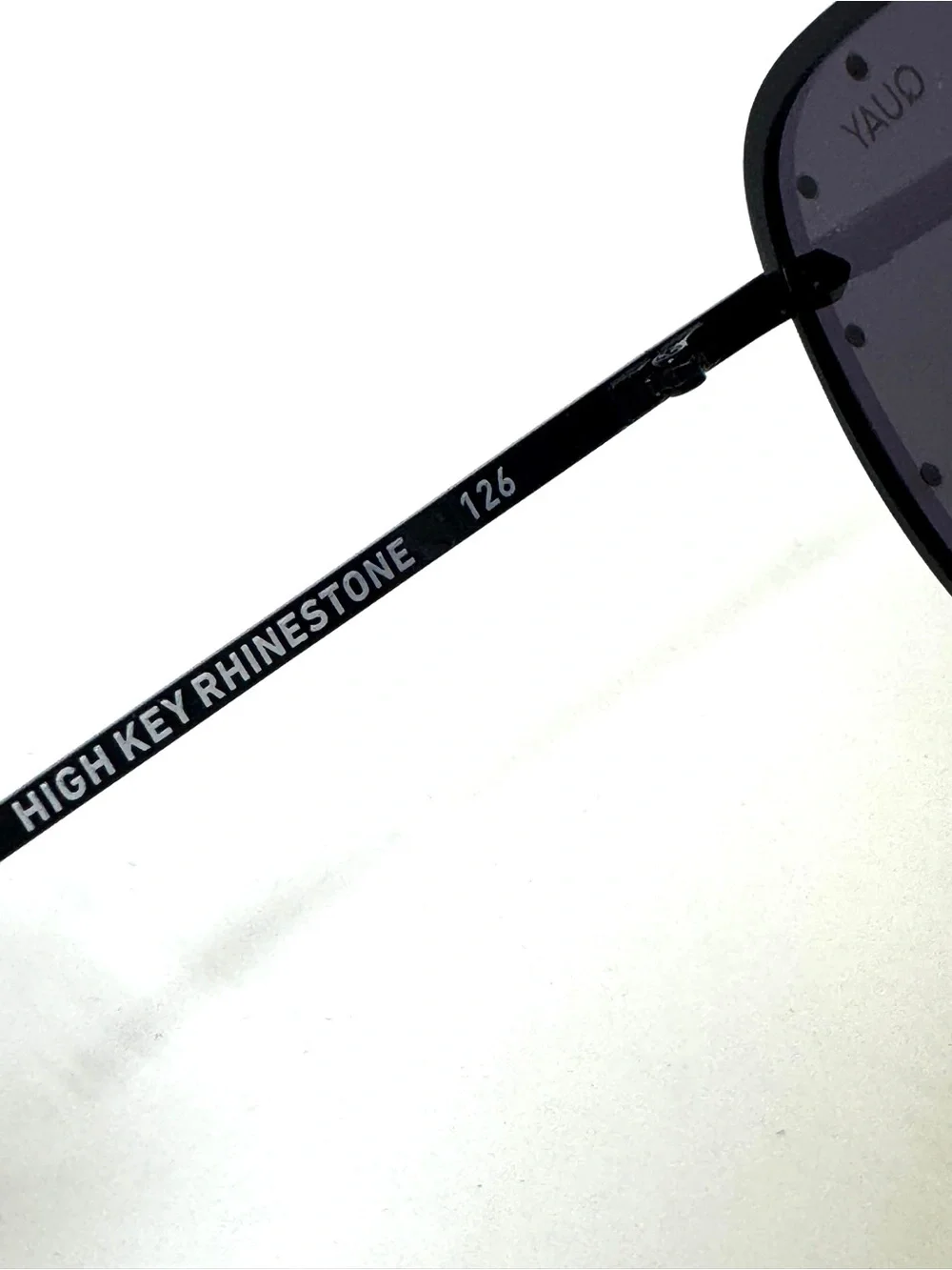 QUAY Australia NEW High Key Rhinestone Sunglasses Black